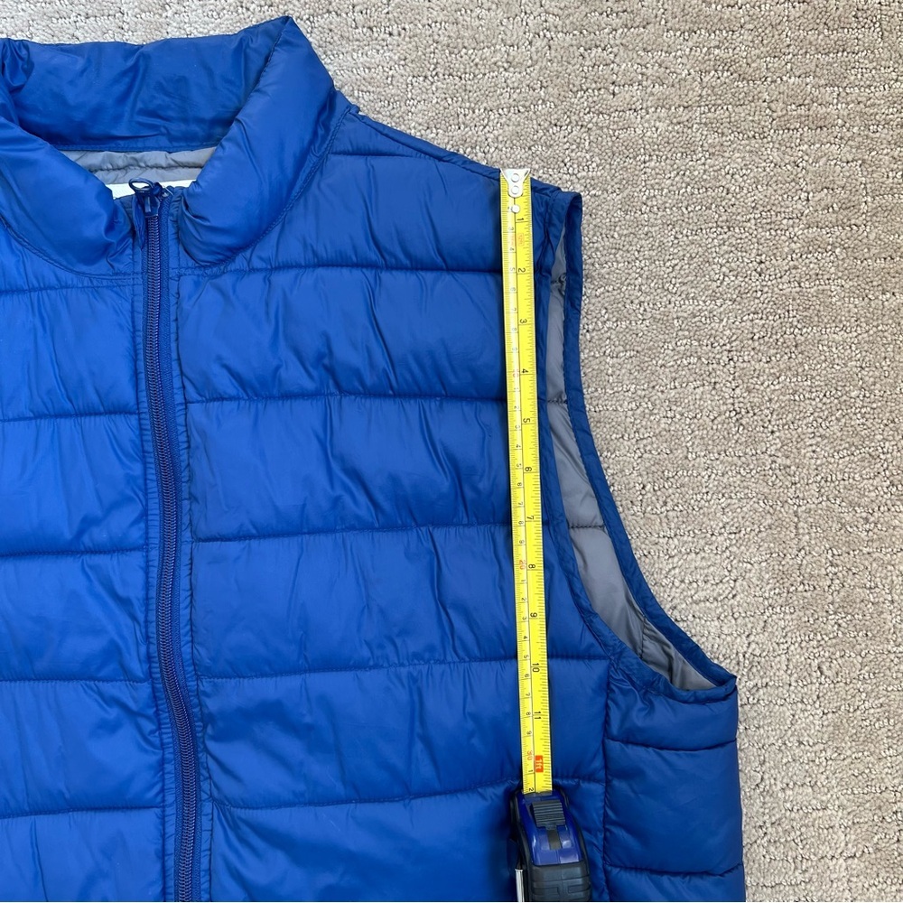 Men’s Blue Puffer Vest - Picture 8 of 9